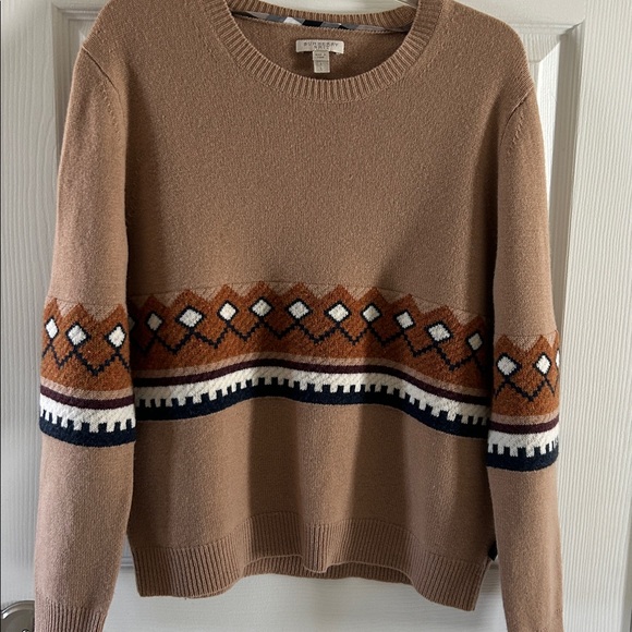 Burberry Brit wool / cashmere  fair isle sweater. L - Picture 2 of 6